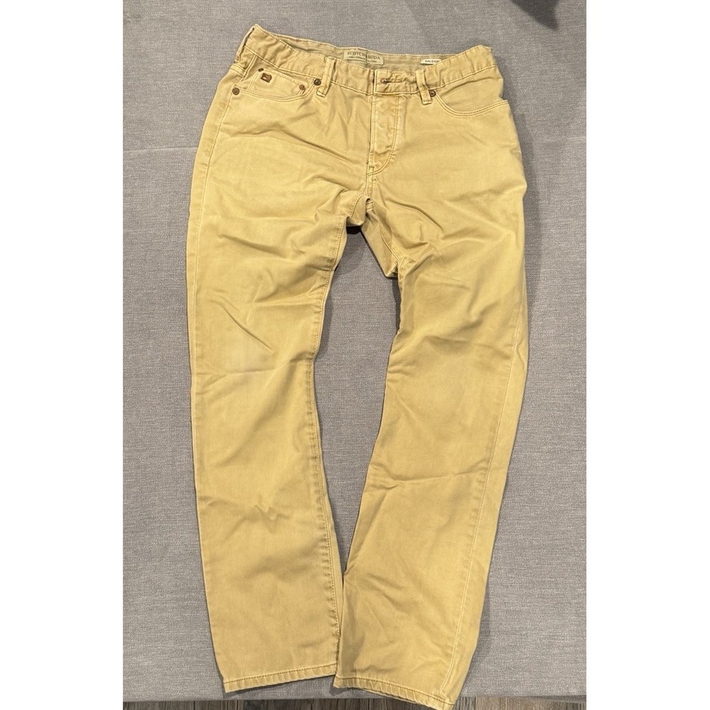 Scotch & Soda Amsterdam Couture Mens Jeans W34 L32 Khaki 31/5457